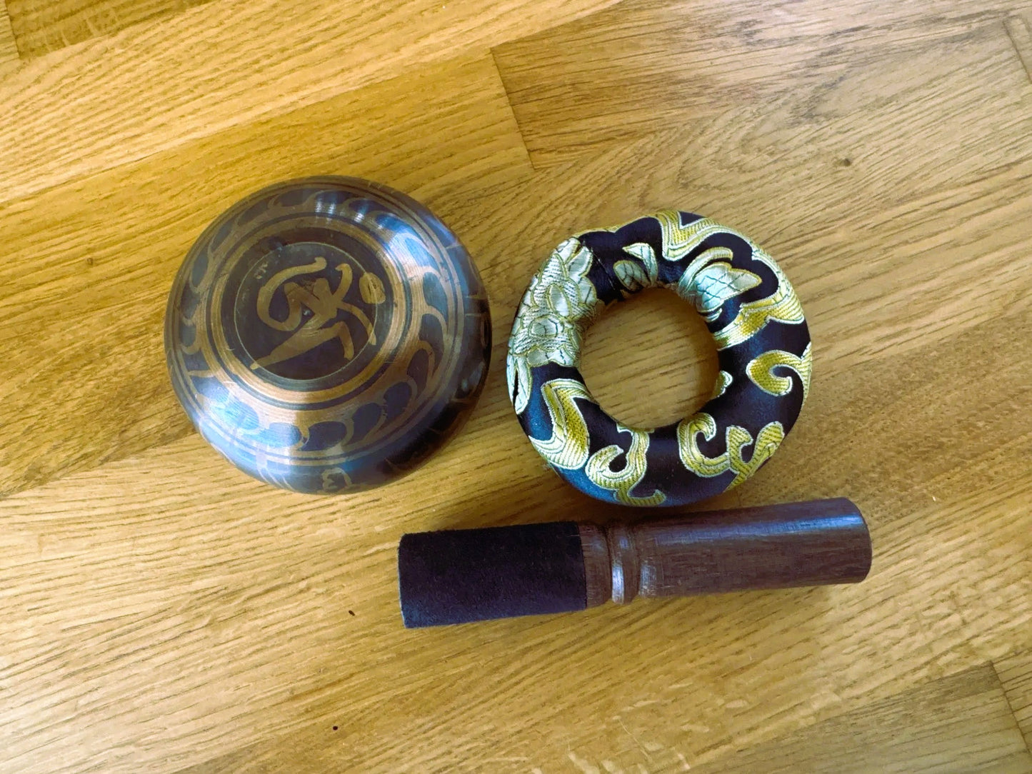 Copper Tibetan Singing Bowl Set