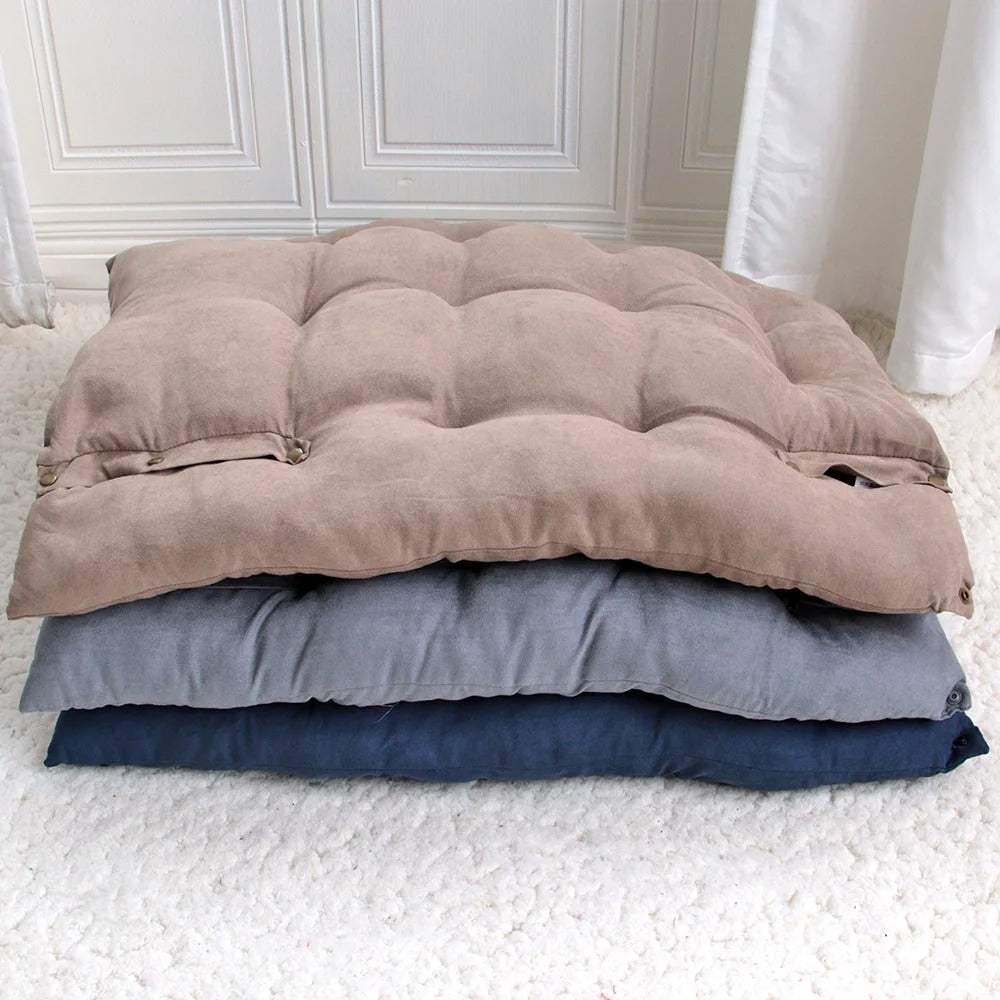 Soft Cotton Pet Bed With Removable Cover