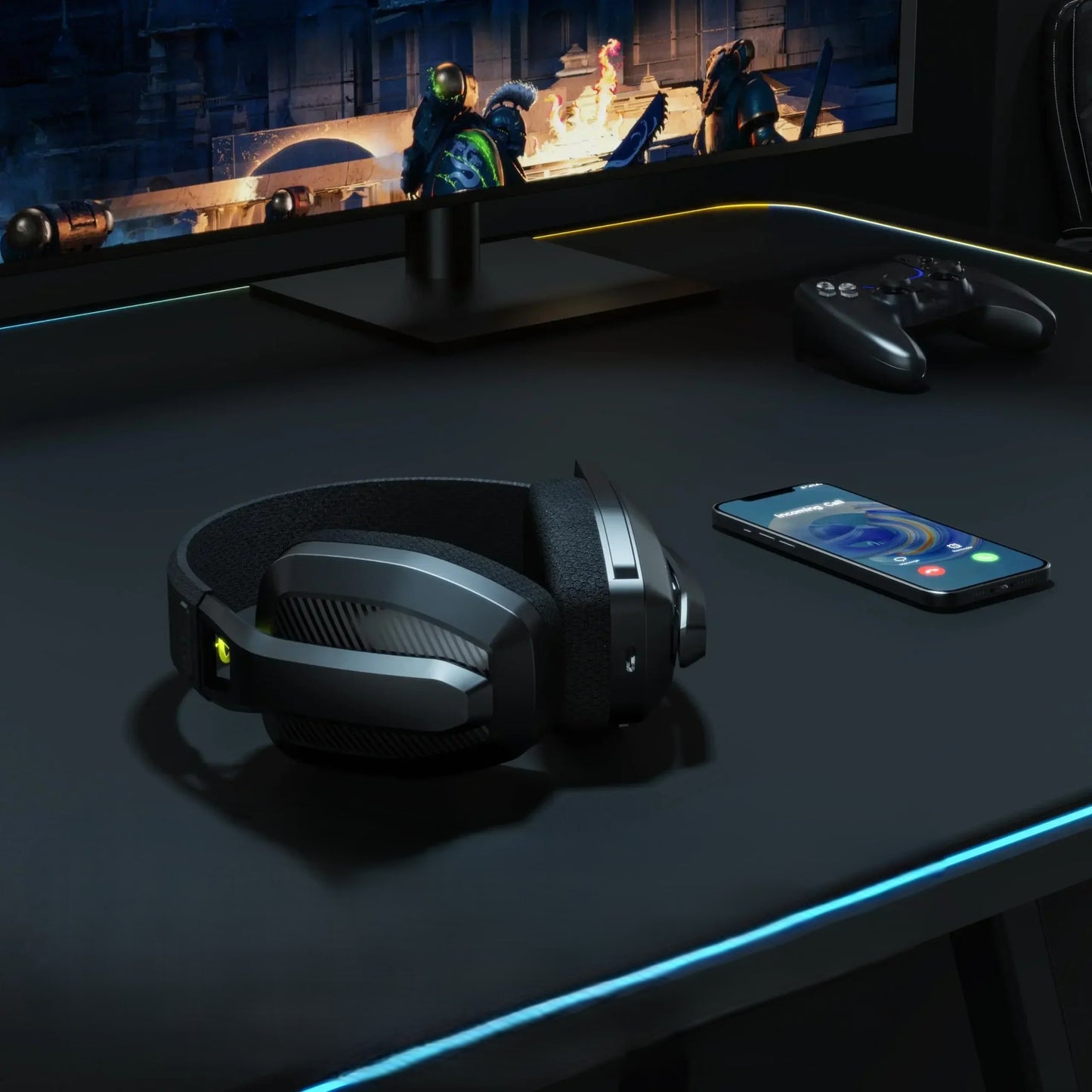 Dual Connectivity Wireless Gaming Headset with Mic