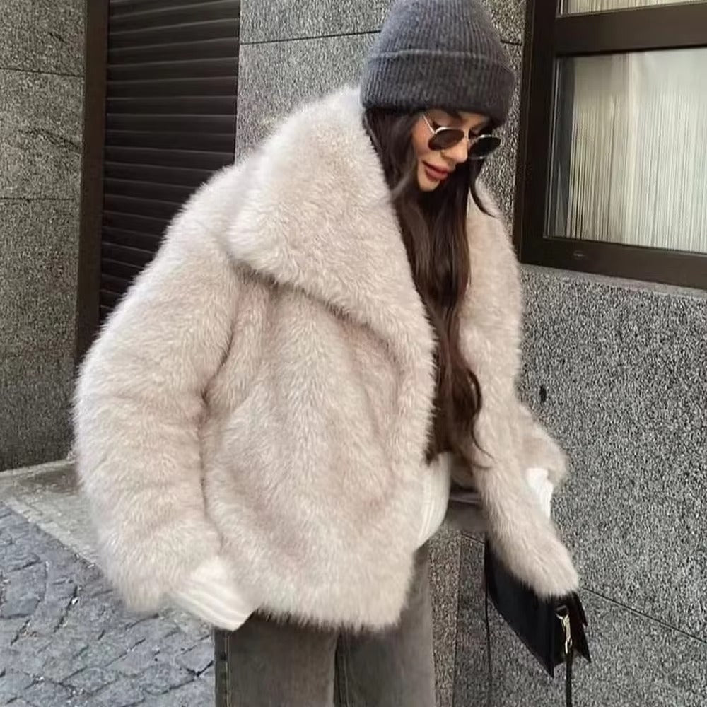 Elegent & Warm Faux Fur Jacket