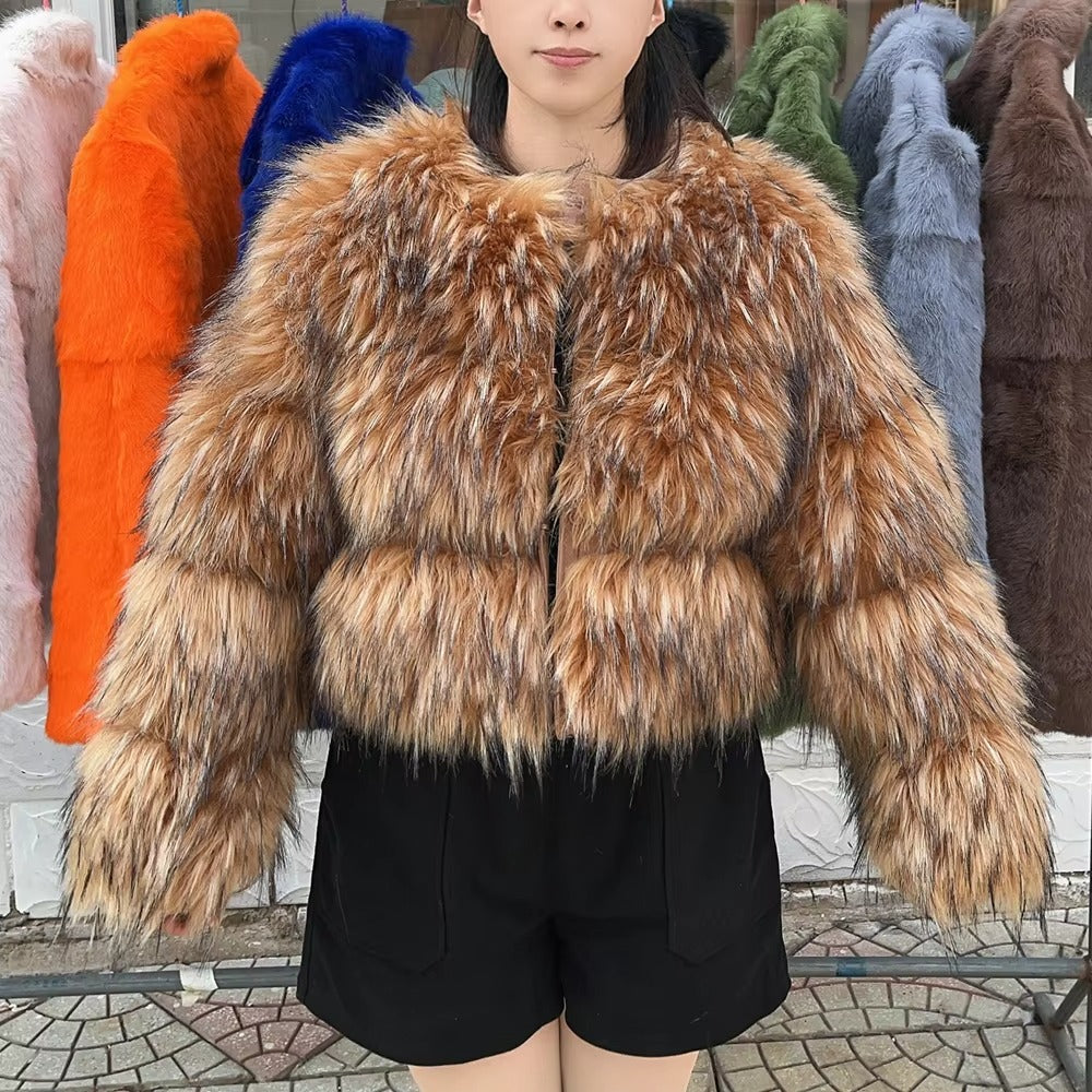 Luxury Faux Fur Coat