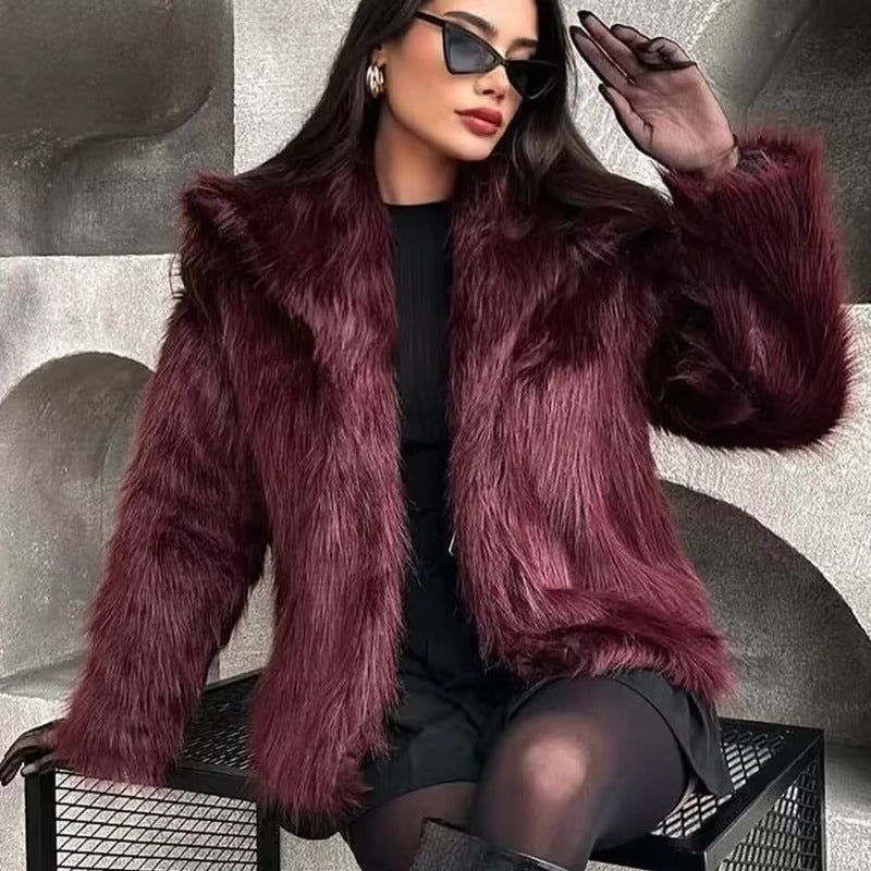 Elegent & Warm Faux Fur Jacket