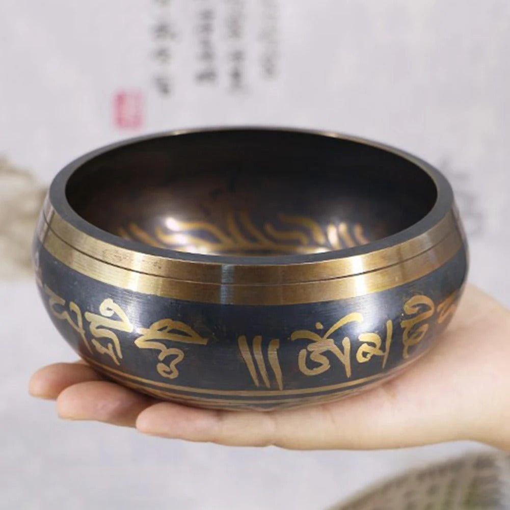 Copper Tibetan Singing Bowl Set