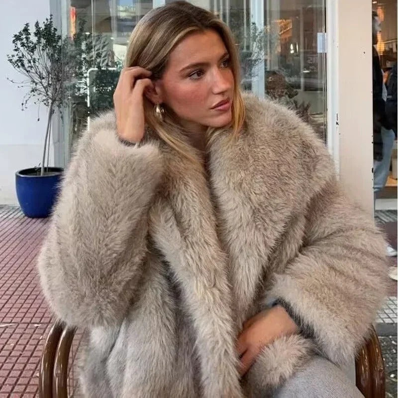Elegent & Warm Faux Fur Jacket
