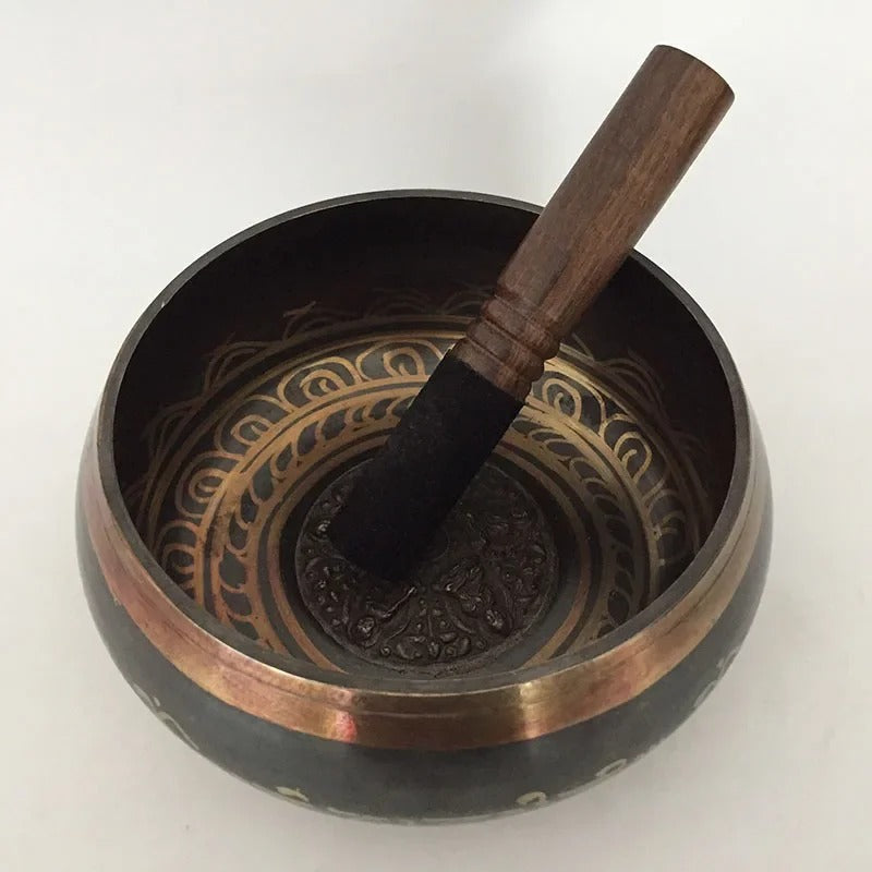 Copper Tibetan Singing Bowl Set