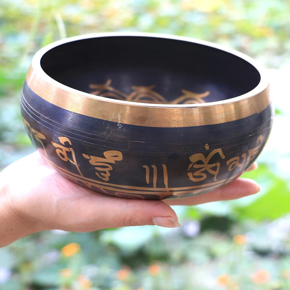 Copper Tibetan Singing Bowl Set