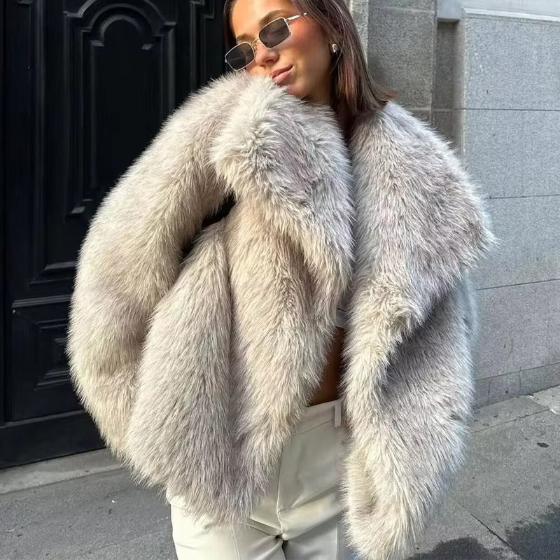 Elegent & Warm Faux Fur Jacket
