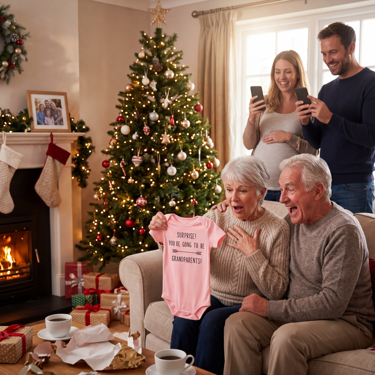 Grandparents Pregnancy Announcement Bodysuit