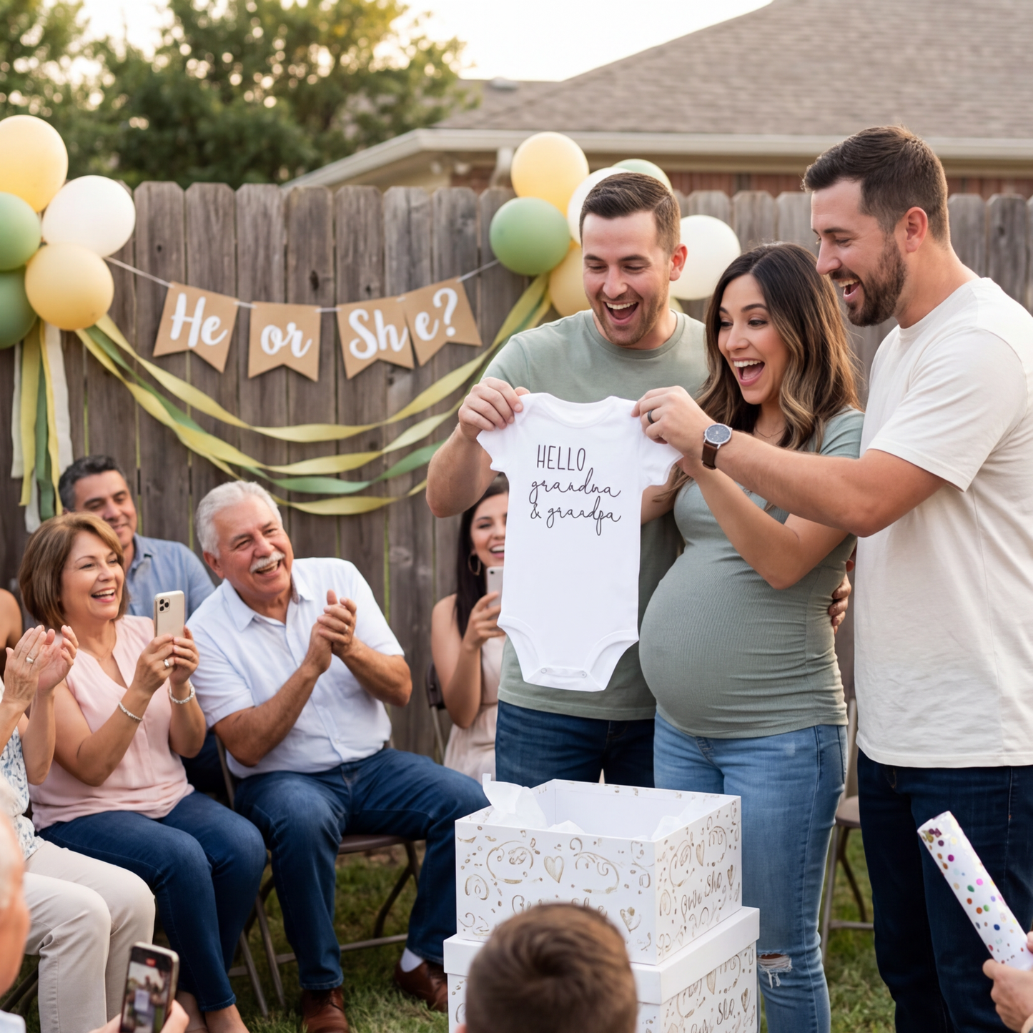 Grandparents Pregnancy Announcement Bodysuit