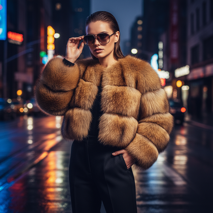 Luxury Faux Fur Coat
