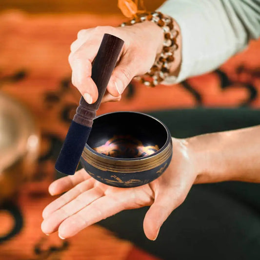Copper Tibetan Singing Bowl Set