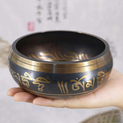 Copper Tibetan Singing Bowl Set