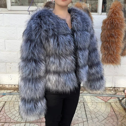 Luxury Faux Fur Coat