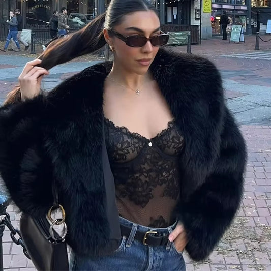 Elegent & Warm Faux Fur Jacket