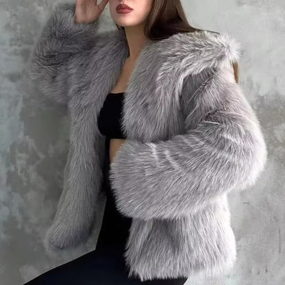 Elegent & Warm Faux Fur Jacket