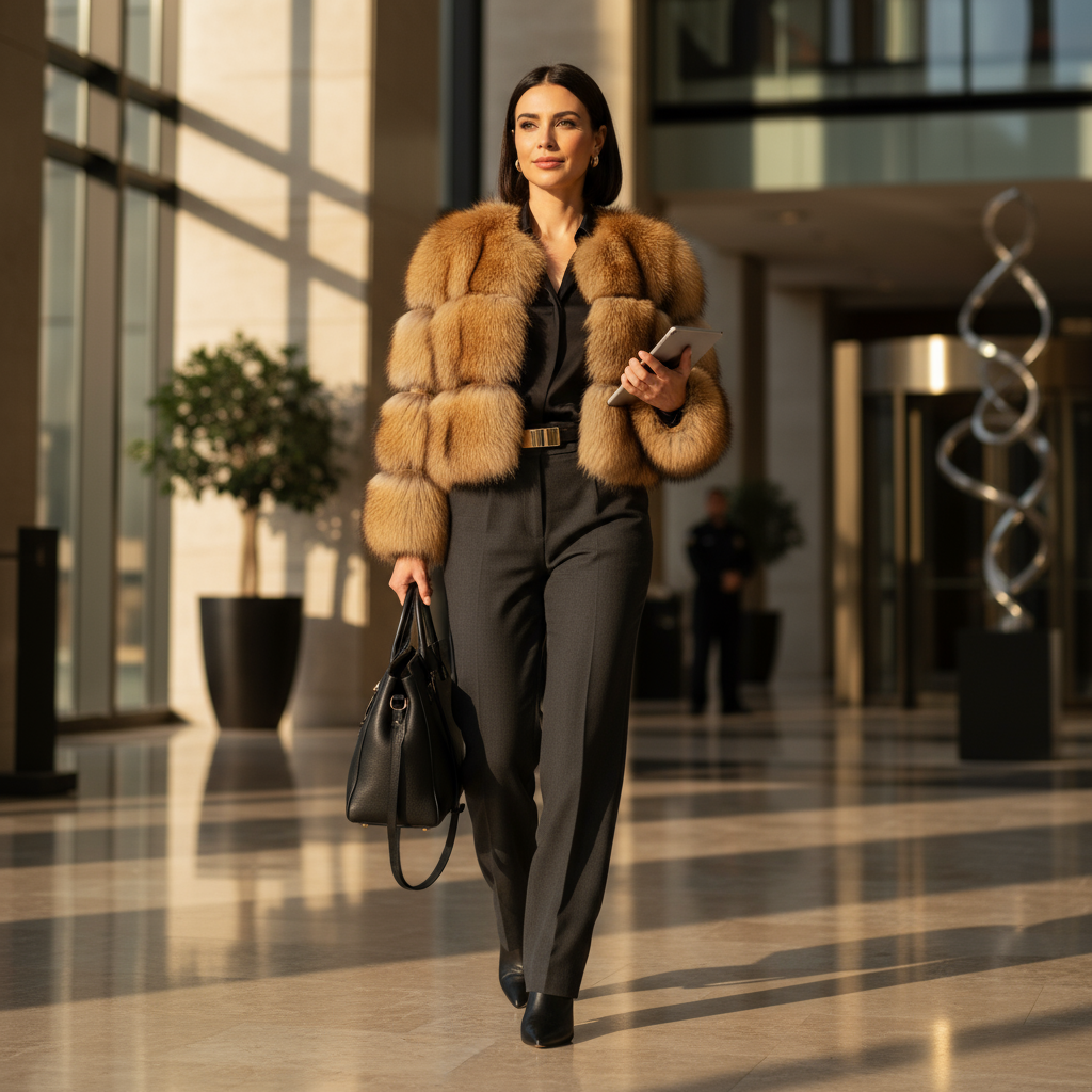 Luxury Faux Fur Coat